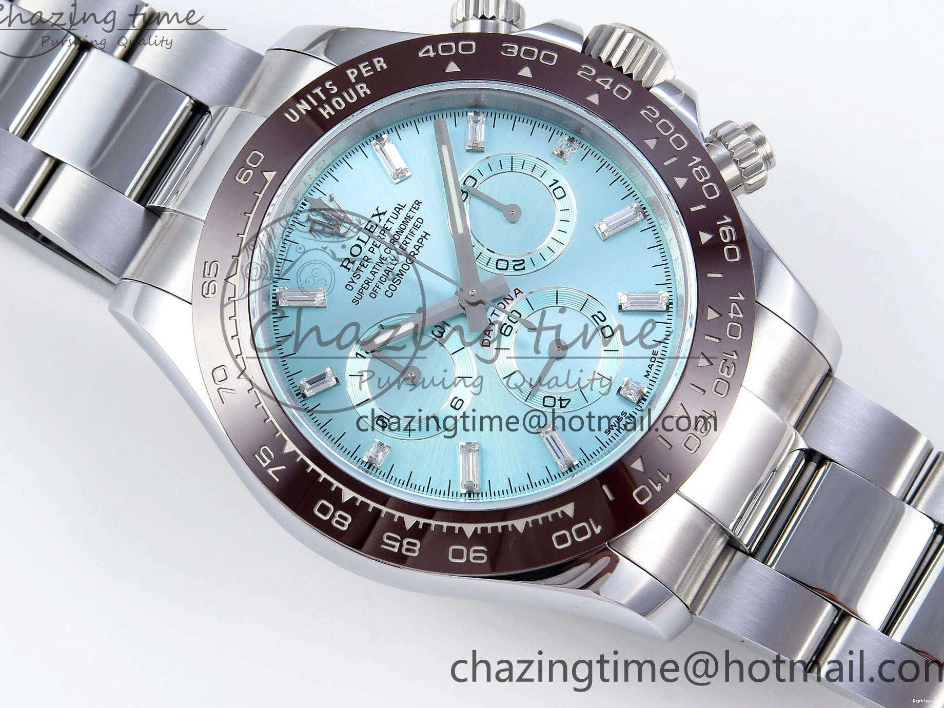 1218 SportInspired DAYTONA 116506 QF 1:1 BEST EDITION ICE BLUE DIAL CRYSTAL MARKERS ON SS BRACELET SH4130 V3 (GAIN WEIGHT) 1770